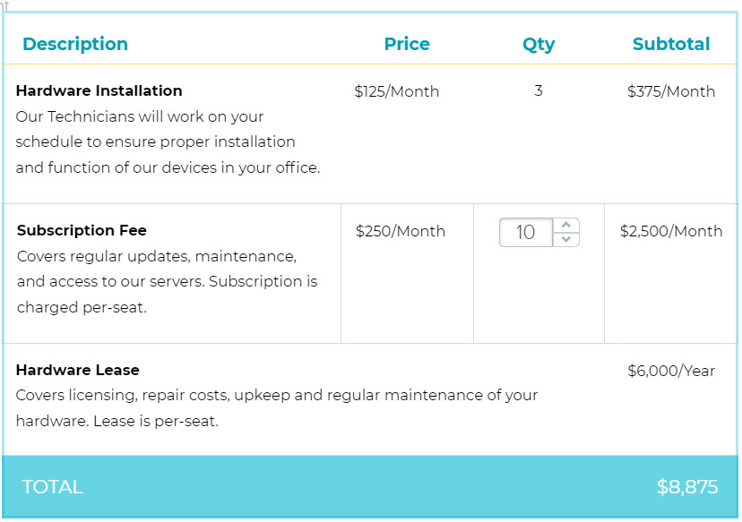 recurring-fees-proposify