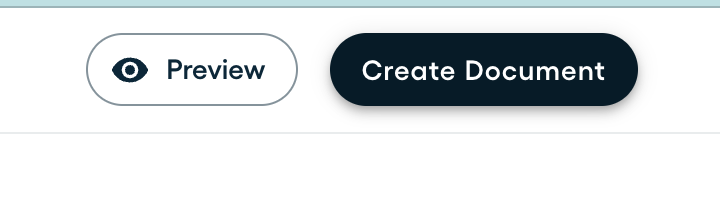 Create document from template editor button